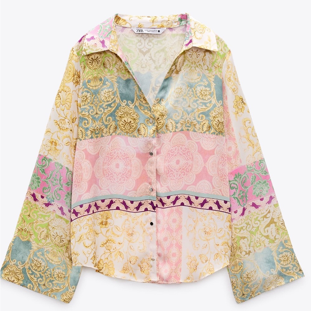 ZARA NWOT blouse shirt XS